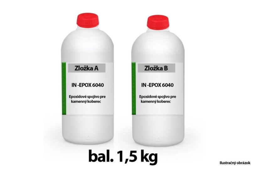 IN-EPOX 6040 živica pre kamený koberec - aj na vlhký kameň - Obsah balenia: 1,5 kg