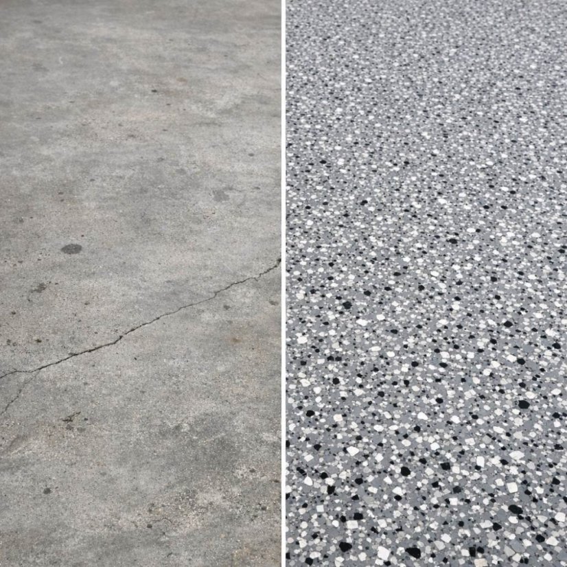 Rigorra FULL CHIPS DESIGN FLOOR – SET - Balení/Vydatnost: FULL CHIPS SET 5 m² (3 / 3 / 1,5 kg)