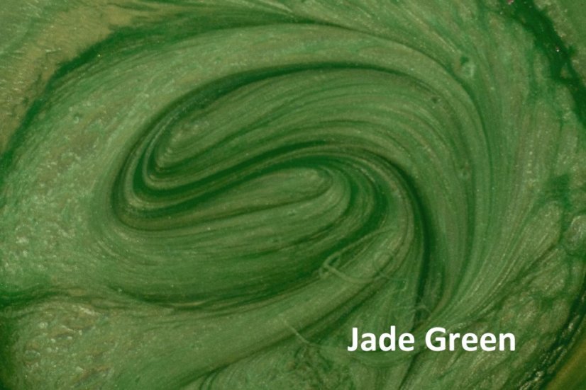 Metalické kovové Mica prášky pro epoxidové a PU podlahy - Barva: Jade Green