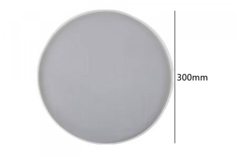 Veľké formy na stoly, podnosy, hodiny - Druh produktu: Plytká kruhová forma Ø 50cm, max. hĺbka 3cm