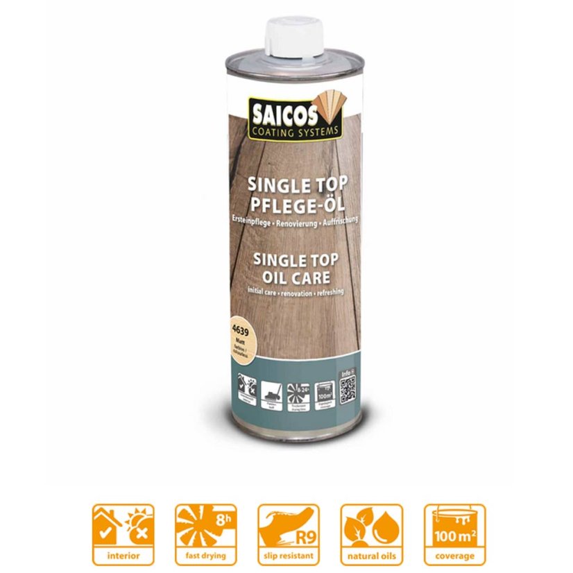 SAICOS Single Top Care Oil – Ošetrujúci olej na regeneráciu a oživenie povrchu