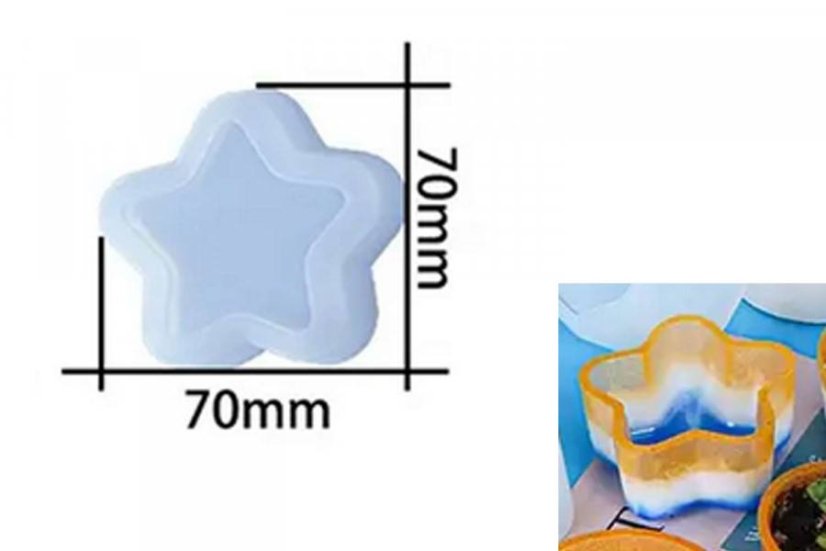Silikónové formy - kvetináče - Druh produktu: Silikónová forma kvetináč srdce Ø 7x7cm