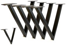Stolové single nohy tvar V - TF-1019 - set 4ks