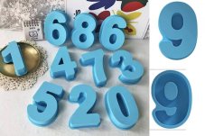 Silikónové formy - číslice veľké