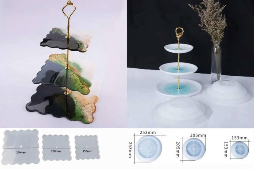 Silikónové formy a príslušenstvo na etažéry