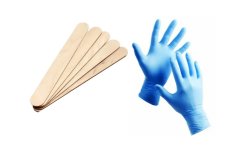 Drevené miešadlá 5ks + 2ks nitrilové rukavice