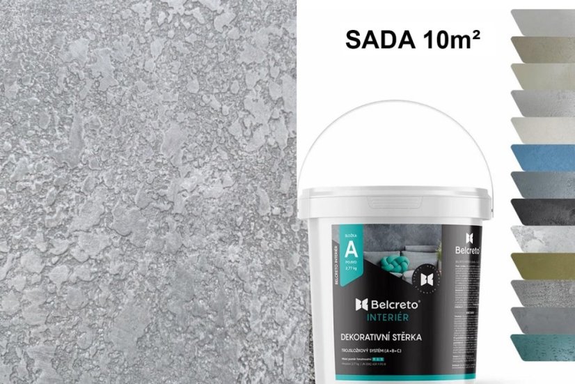 Belcreto pre interiér sada 10 m² dekoratívna stierka