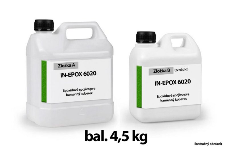 IN-EPOX 6020 pryskyřice pro kamenný koberec – suchý kámen - Obsah balení: 4,5 kg (A+B)