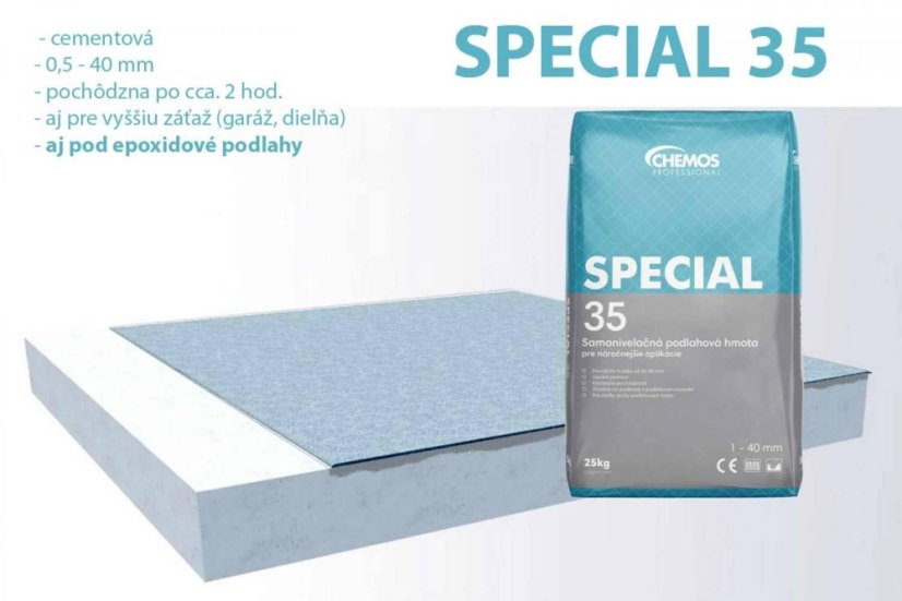 Special 35 - záťažová samonivelačná hmota 25kg Special 35 - záťažová samonivelačná hmota 25kg