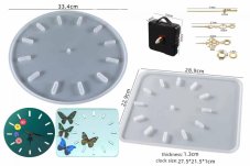 Silikonové formy - hodiny, strojky