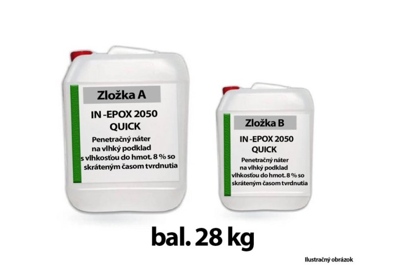 IN-EPOX 2050 QUICK zrýchlená epoxidová penetrácia - Obsah balenia: 28kg