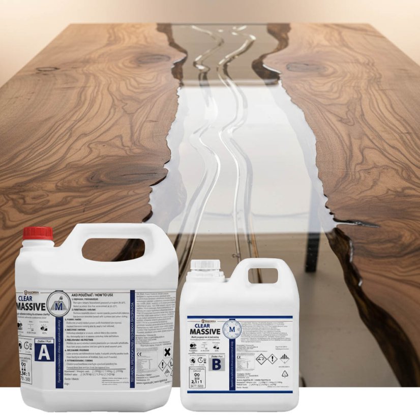 Epoxidová pryskyřice na epoxidový stůl – čirý odlitek s vysokým leskem