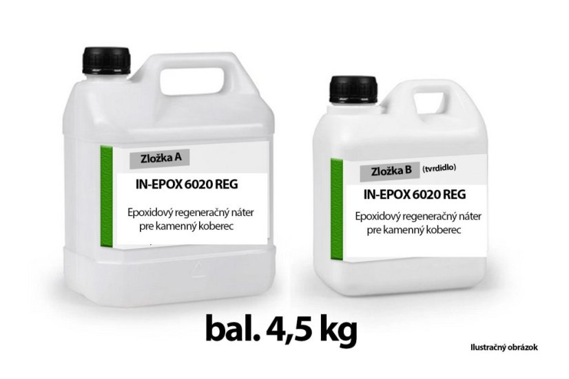 IN-EPOX 6020 REG. - regenerační nátěr na kamenný koberec - Obsah balení: 4,5 kg