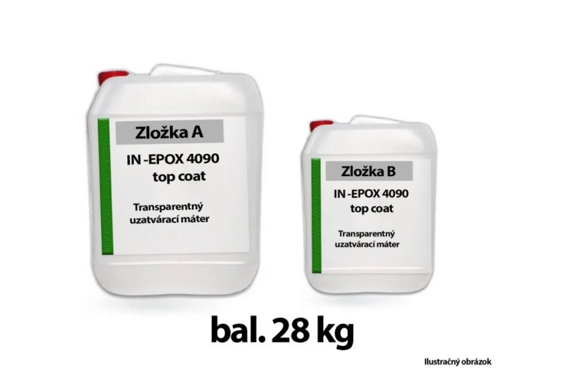 IN-EPOX 4090 TOP COAT transparentný uzatvárací náter - Obsah balenia: 28kg