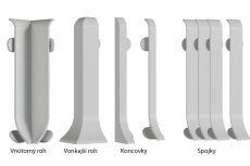 Doplnky pre soklové PVC lišty