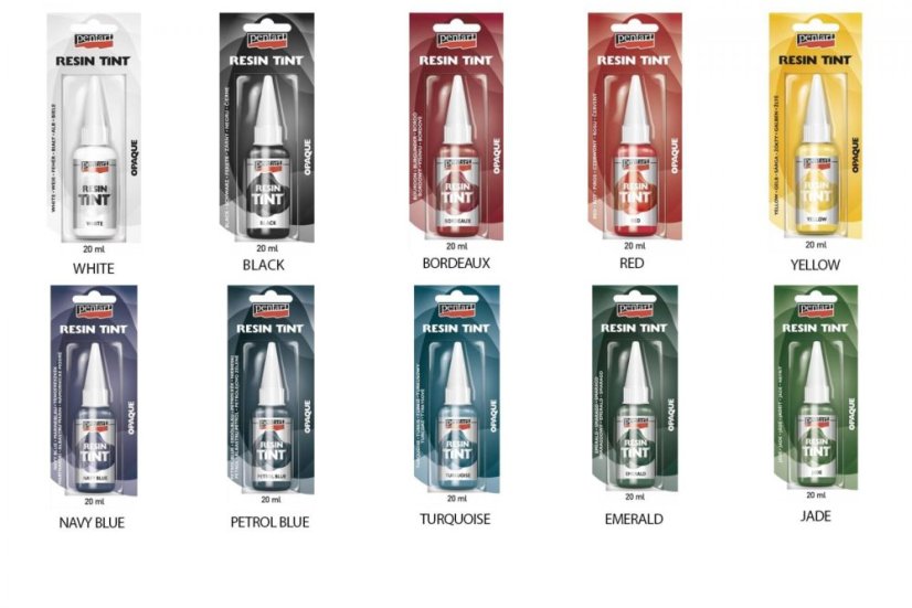 Tekuté farbivá do živice - nepriehľadné - Farba: Biela Tekuté farbivá do živice - nepriehľadné - Farba: Biela