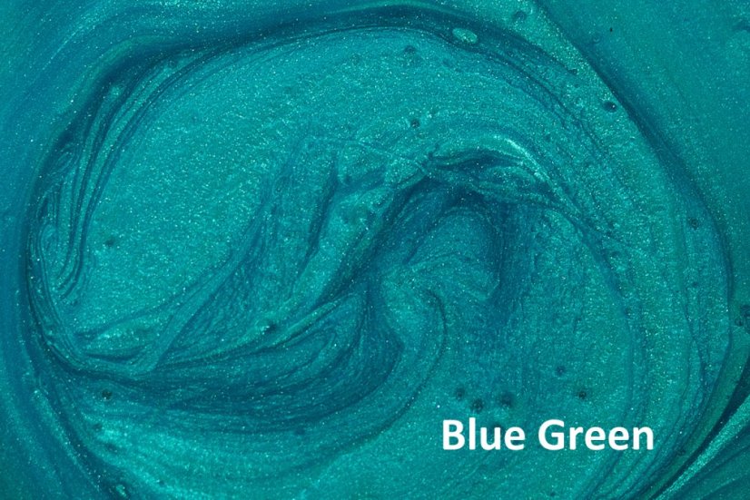 Metalické kovové Mica prášky pro epoxidové a PU podlahy - Barva: Jade Green