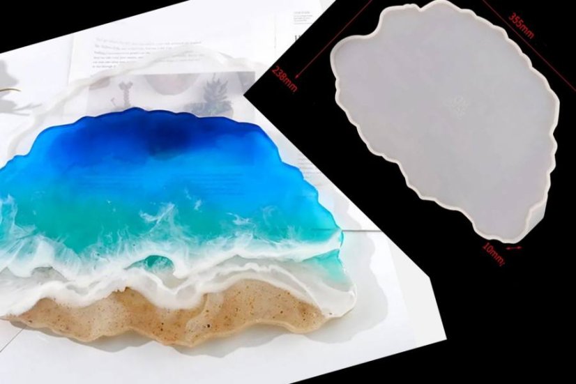 Formy na tácky, podnosy, geody - Druh produktu: 5032-Forma podnos štamprle 388x78x13mm