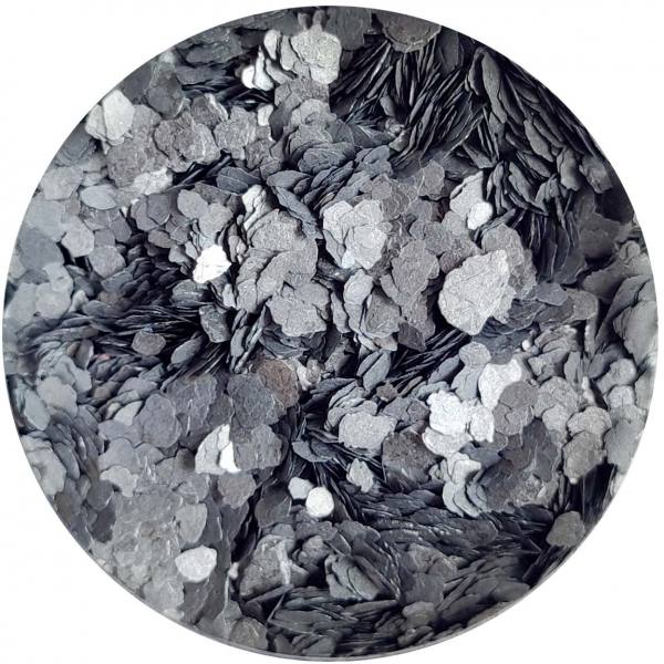 Akrylové a metalický chipsy do epoxidových podláh - jednofarebné - Farba: strieborná perleť Akrylové a metalický chipsy do epoxidových podláh - jednofarebné - Farba: strieborná perleť