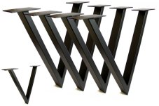 Stolové single nohy tvar V - TF-1019 - set 4ks