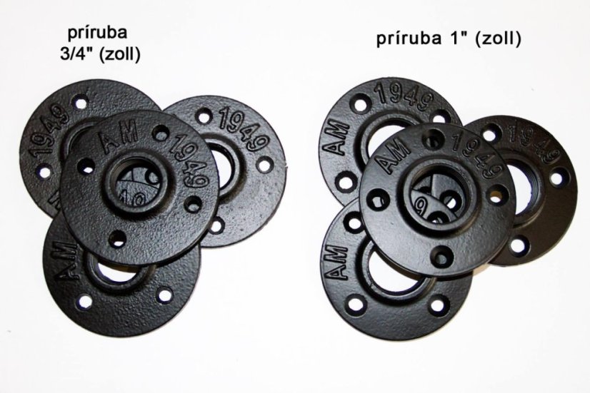 Liatinové príruby - flanges - Druh produktu: Liatinová príruba otvor - 3/4