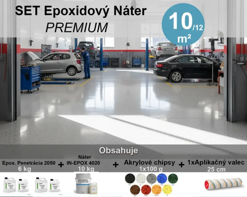 Epoxidová podlaha PREMIUM SET na 10 – 13 m²