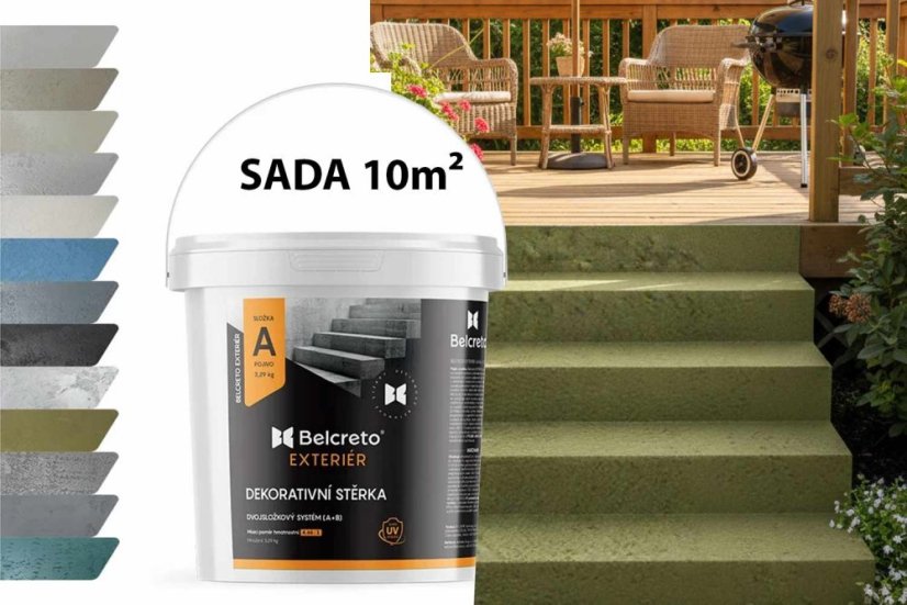 Belcreto pre Exteriér sada 10 m² dekoratívna stierka