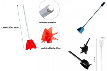 Míchadla na pryskyřici, pomůcky, separátory