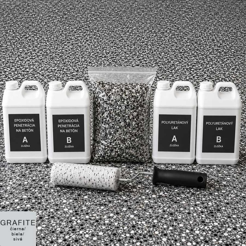 Rigorra Designová podlaha s chipsy FULL CHIPS SET - Balení / Vydatnost: FULL CHIPS SET 5 m² (3 / 3 / 1,5 kg)