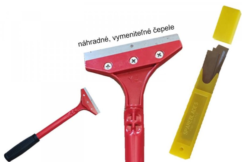 Zubové a nivelačné stierky, rakle, škrabky - Druh produktu: 0364 / Ručná škrabka na podlahy, tapety s vymeniteľným nožom