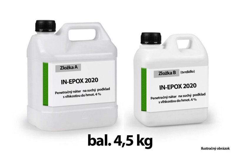 IN-EPOX 2020 základní epoxidová penetrace - Obsah balení: 4,5 kg