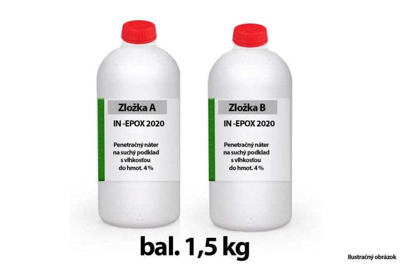 IN-EPOX 2020 základní epoxidová penetrace - Obsah balení: 1,5 kg