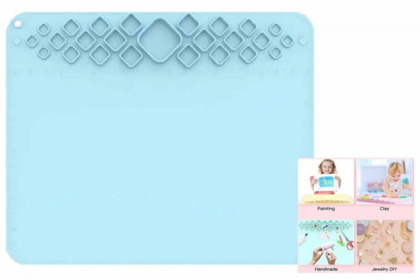 Silikónové podložky - Druh produktu: Silikónová podložka kreatívna 51x42cm - modrá