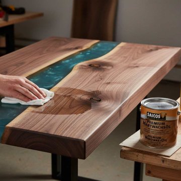 Tvrde voskove oleje na epoxidove stoly